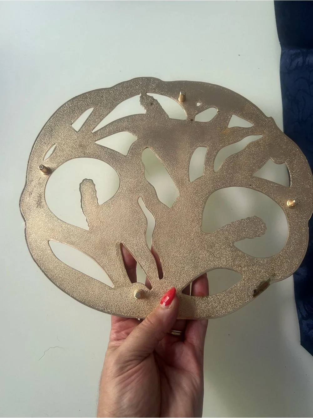 Vintage William Rogers Calla Lily trivet hot plate